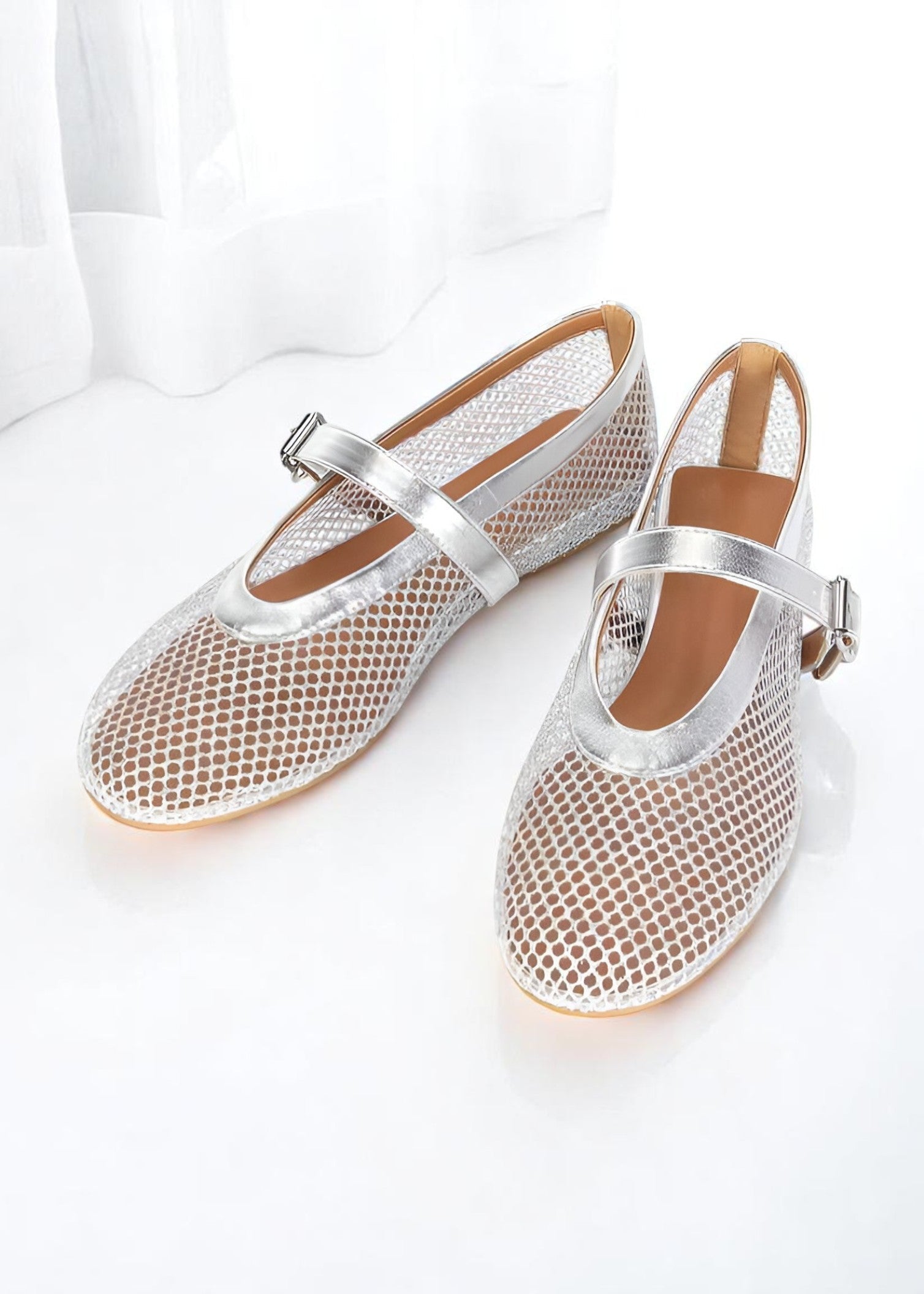Luna – Mesh Flats with Modern & Statement Style