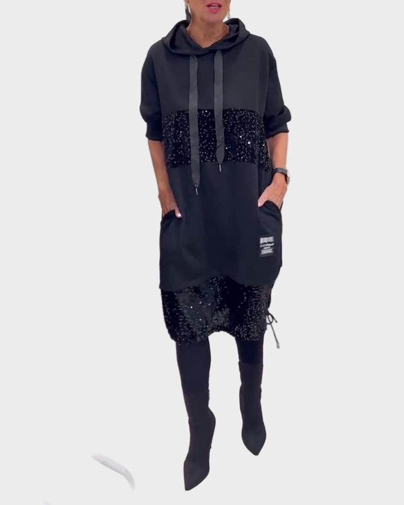 Marieta | Modern Dress with Hood and Flare