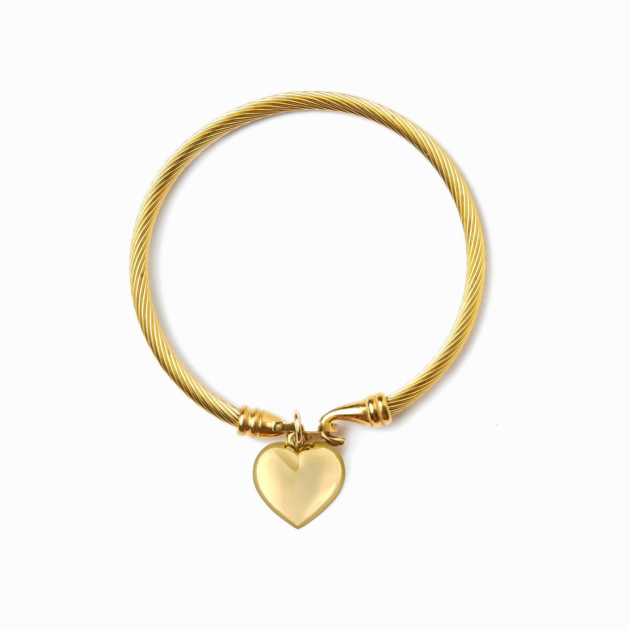 Gold Heart-Shaped Bracelet