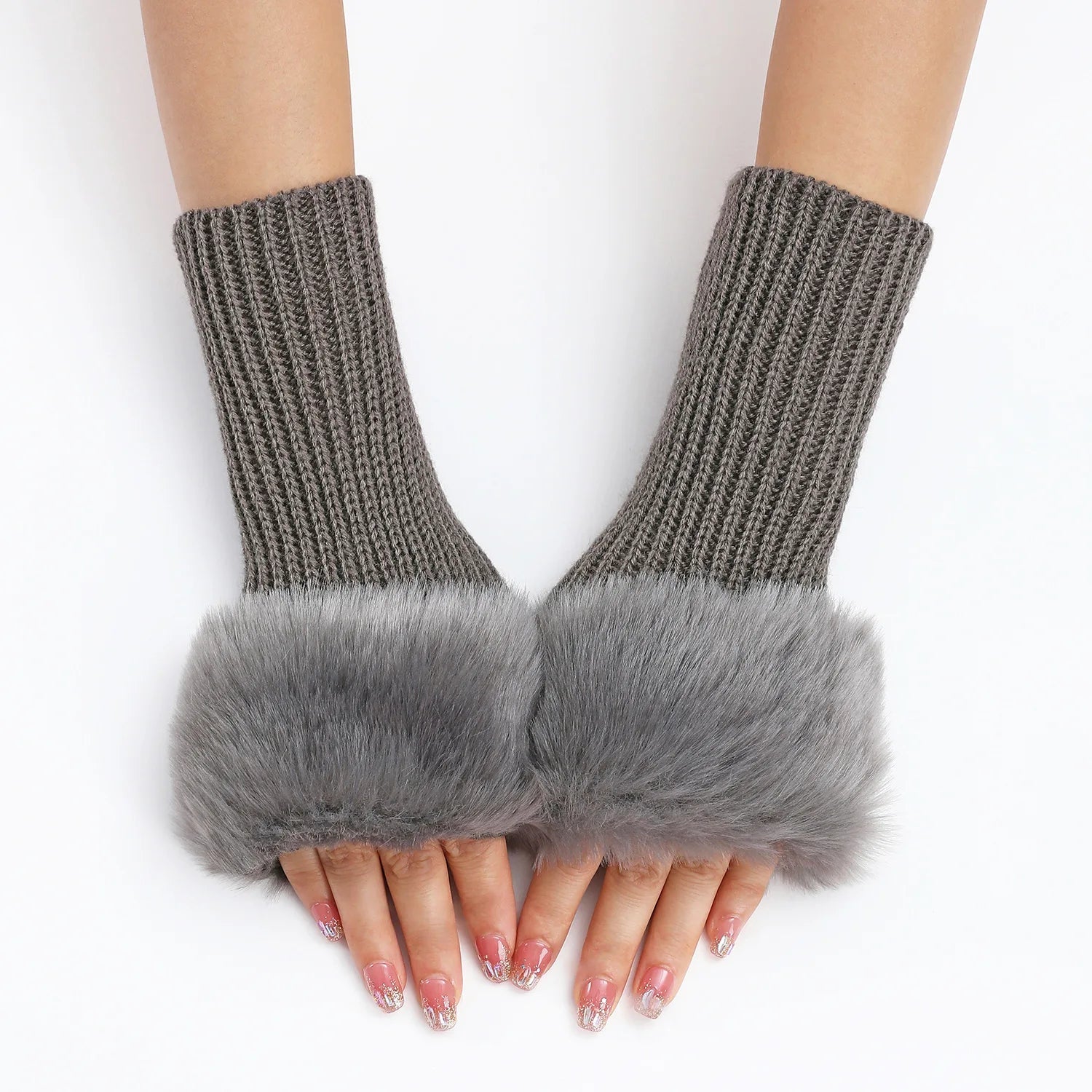 Jiria | Faux Fur Cuff Arm Warmers
