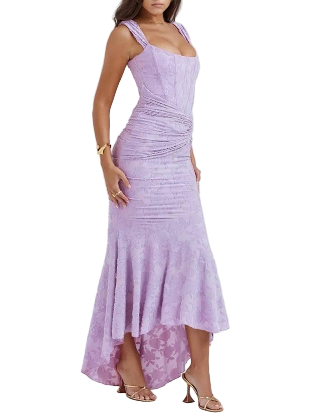 Bella | Blue bell floral maxi dress