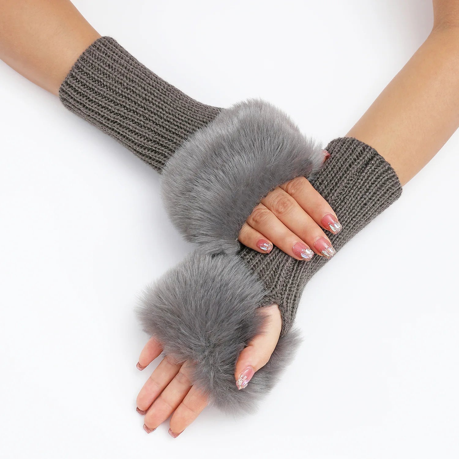Jiria | Faux Fur Cuff Arm Warmers