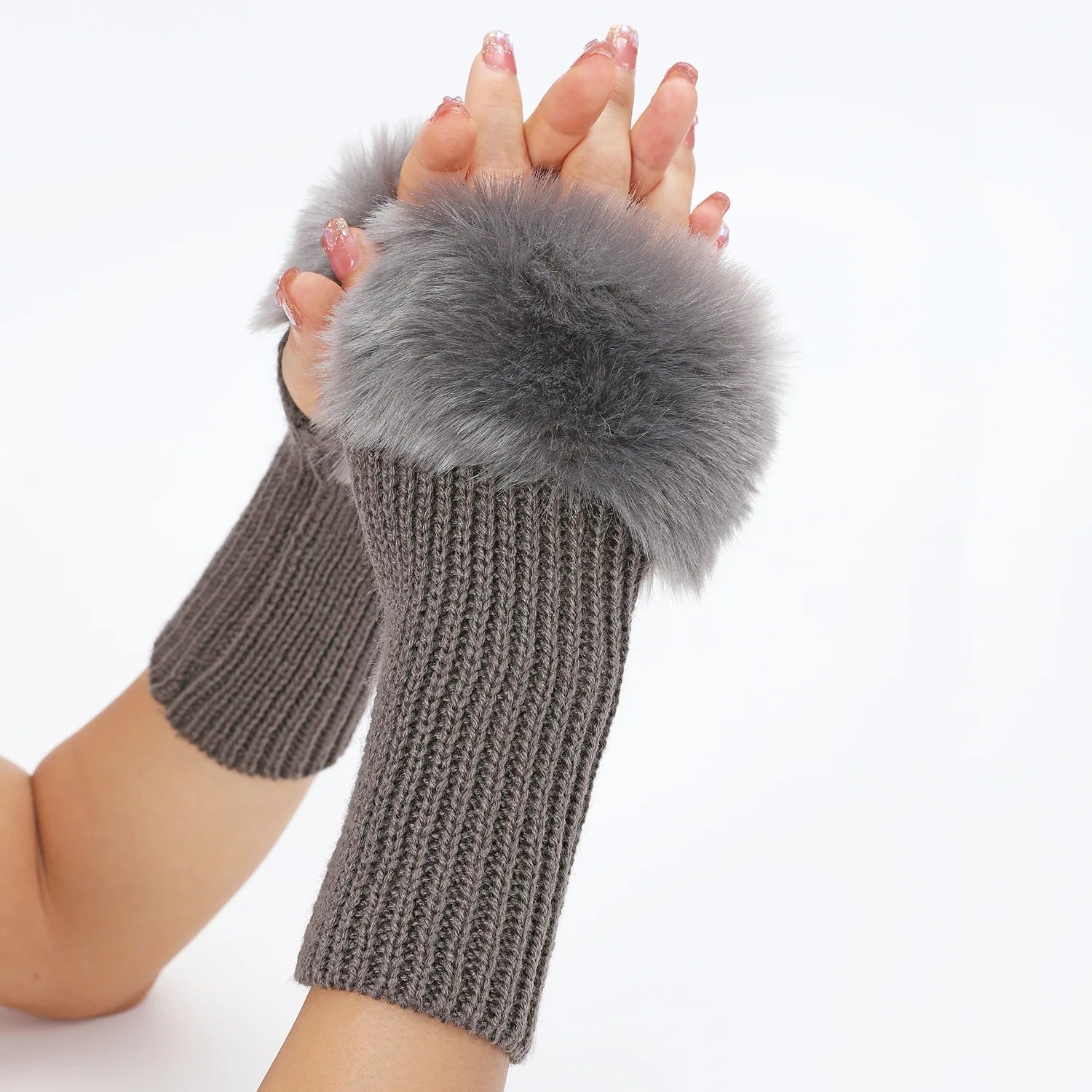 Jiria | Faux Fur Cuff Arm Warmers