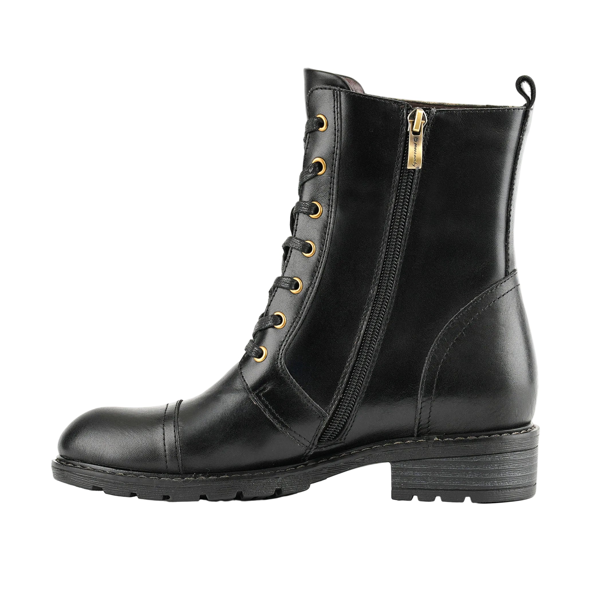 Lucy | Timeless Grace Floral Lace-Up Flat Ankle Boots