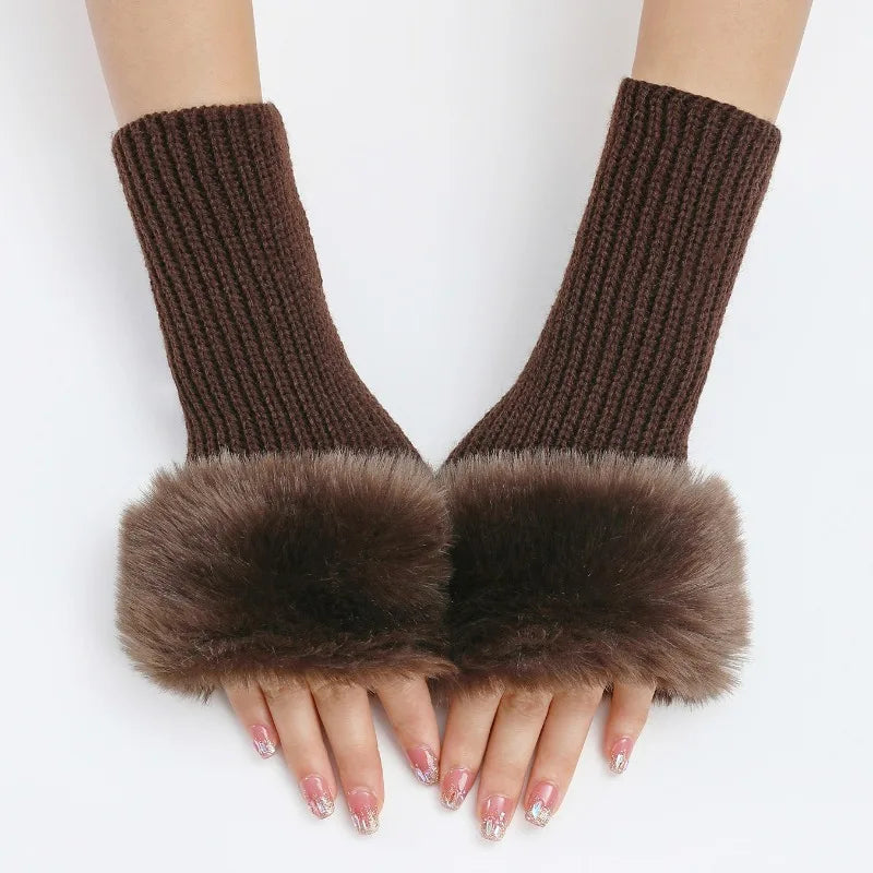 Jiria | Faux Fur Cuff Arm Warmers