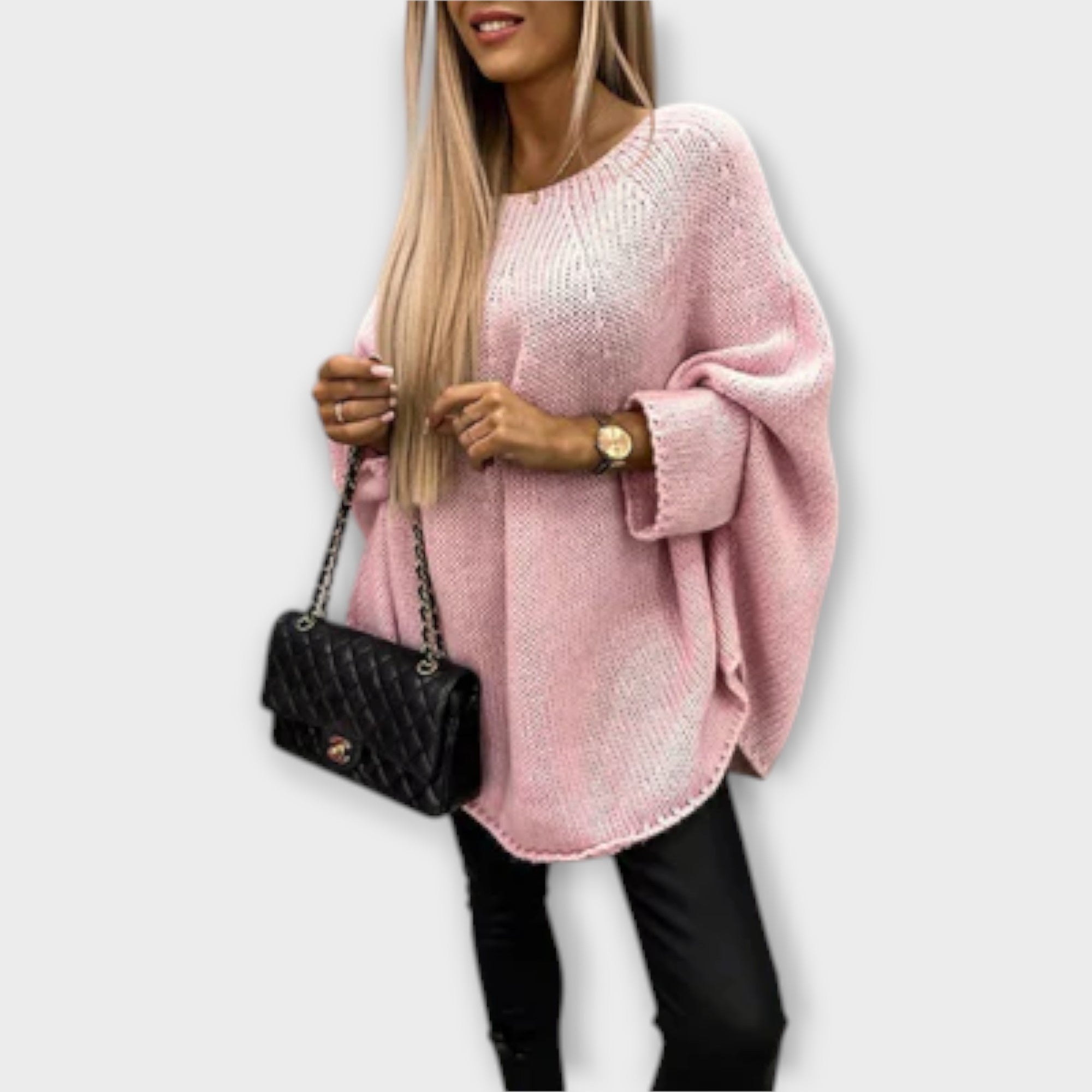 Isabel - Elegant women's sweater with round neck