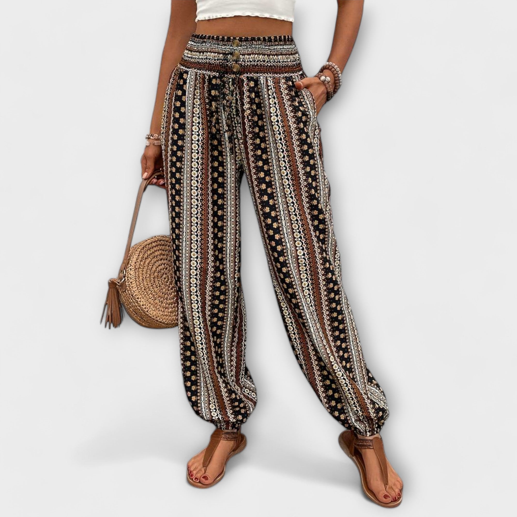 Folklore Pattern Pants