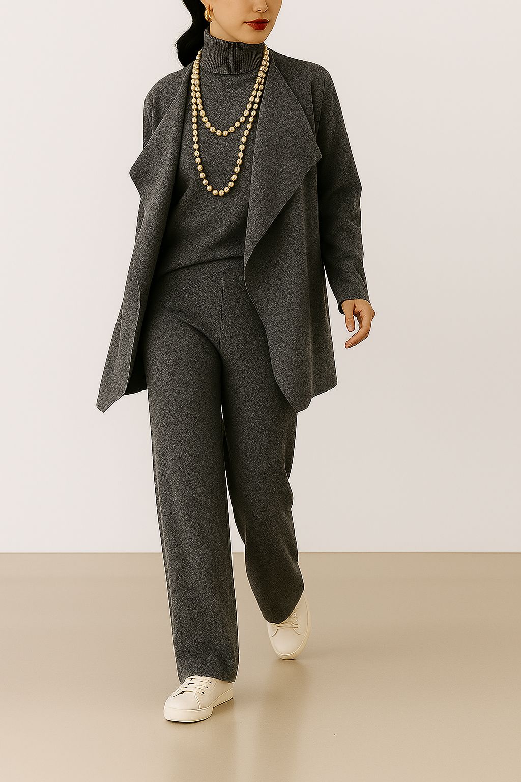 Melina | Cardigan, Knitwear & Pants Set "PARIS"