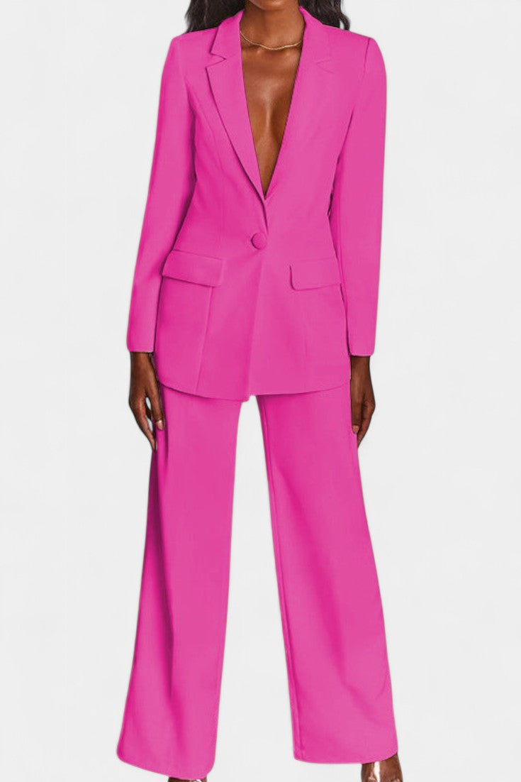 Marnie Tailored Jacket and Wide Leg Pants Set