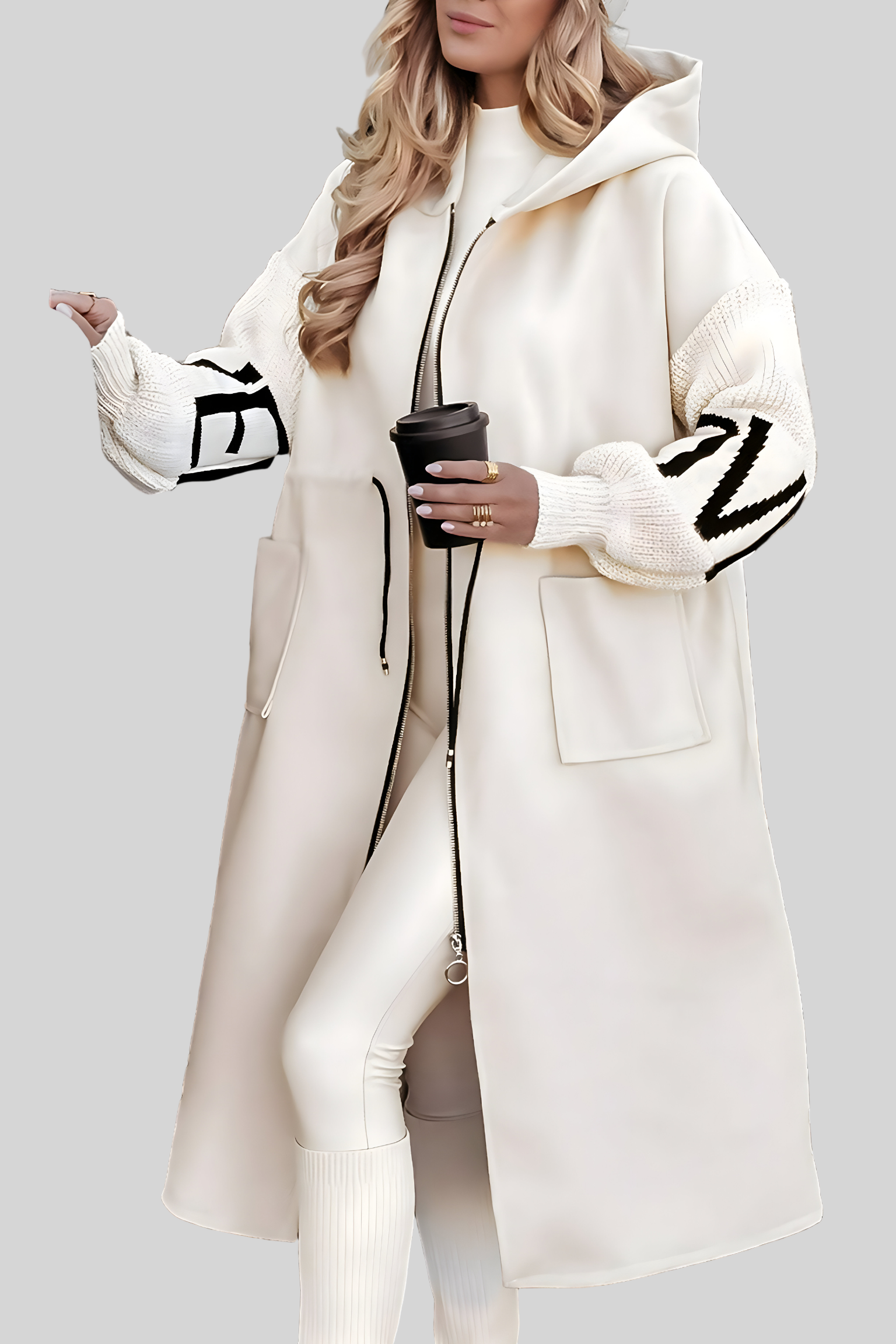 Rosana | Elegant Hooded Cardigan