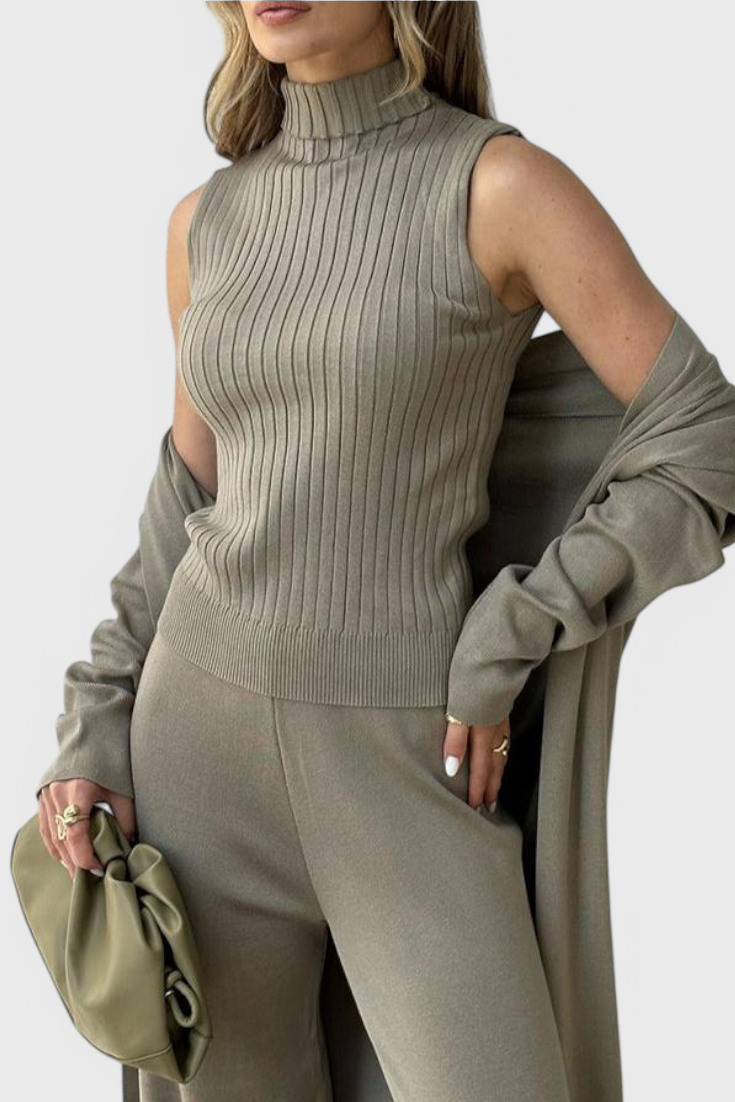 Mahalia Knitted Three-Piece Set