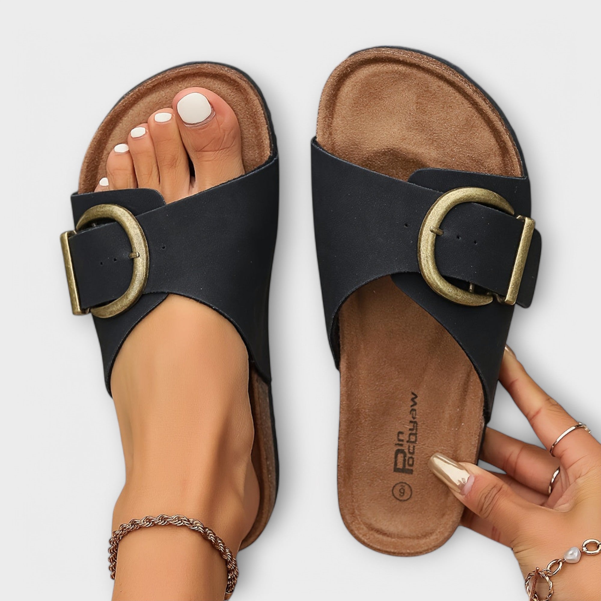 Women's Sandals with Torso Design and Straps
