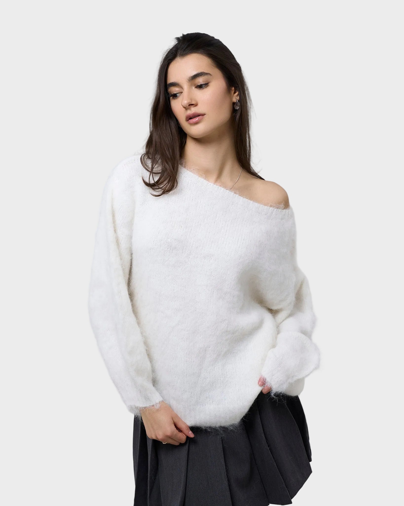 Adalisa Knit Sweater - White