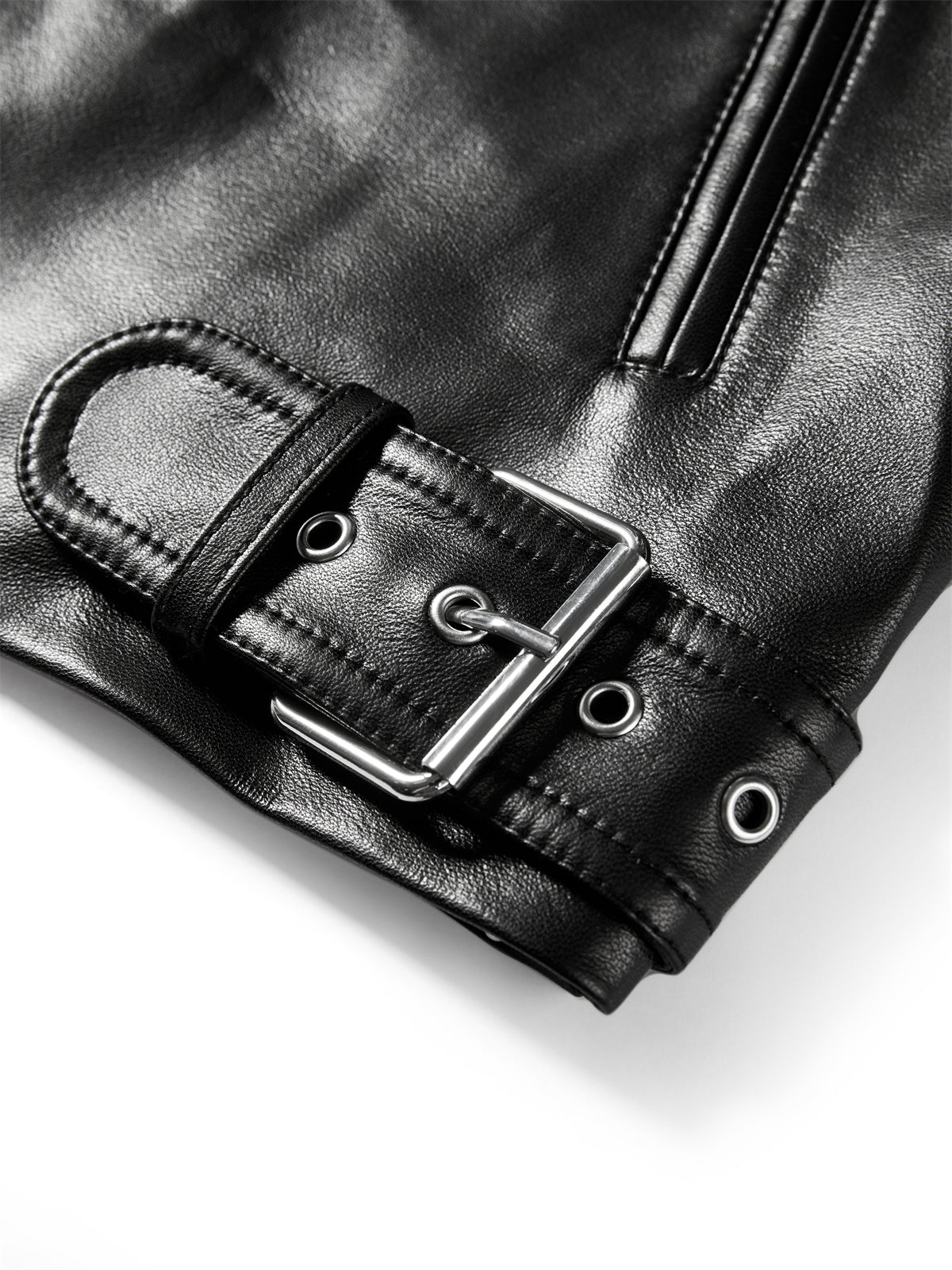 Iris | Short PU motorcycle jacket