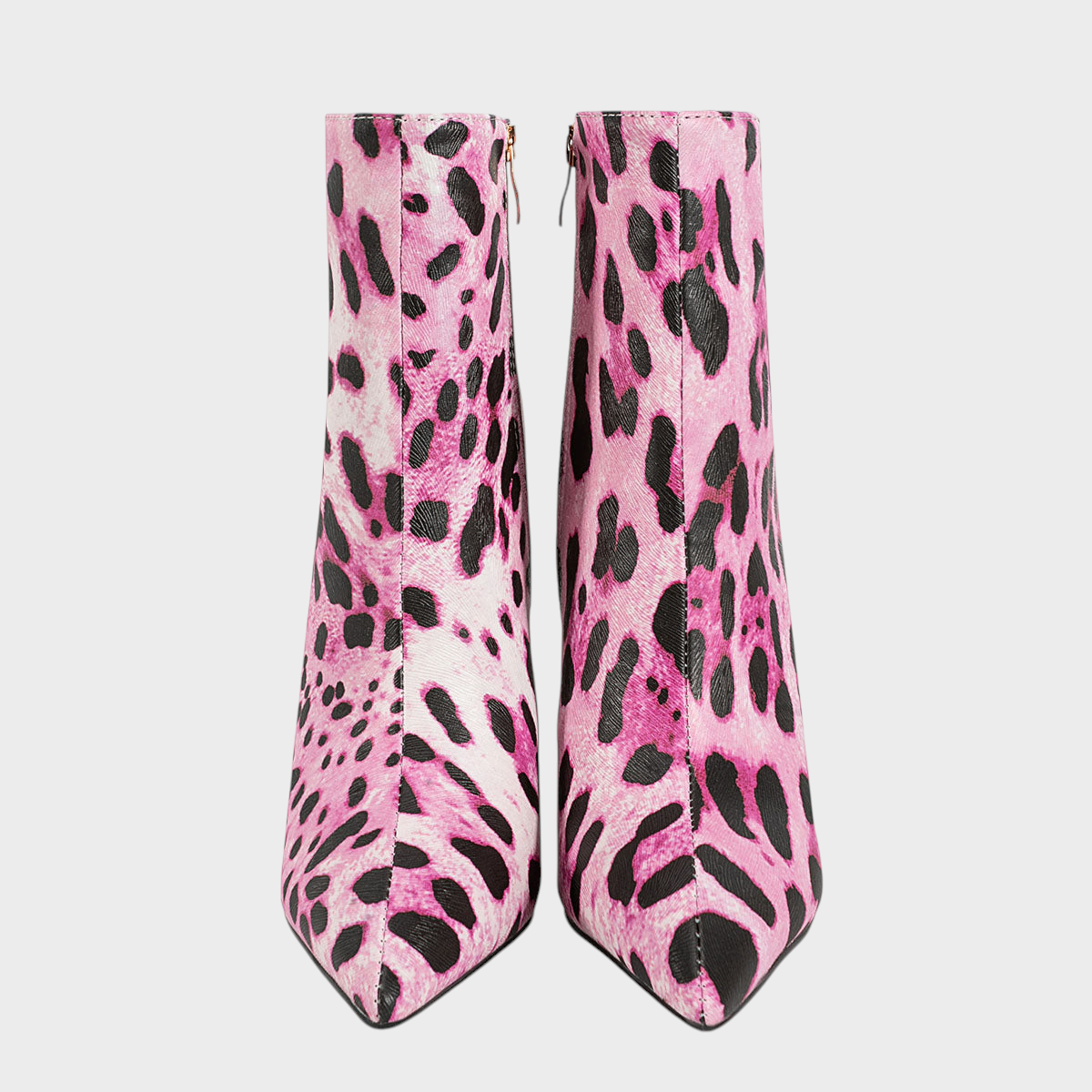 Leila | Leopard Print High Heel Ankle Boots