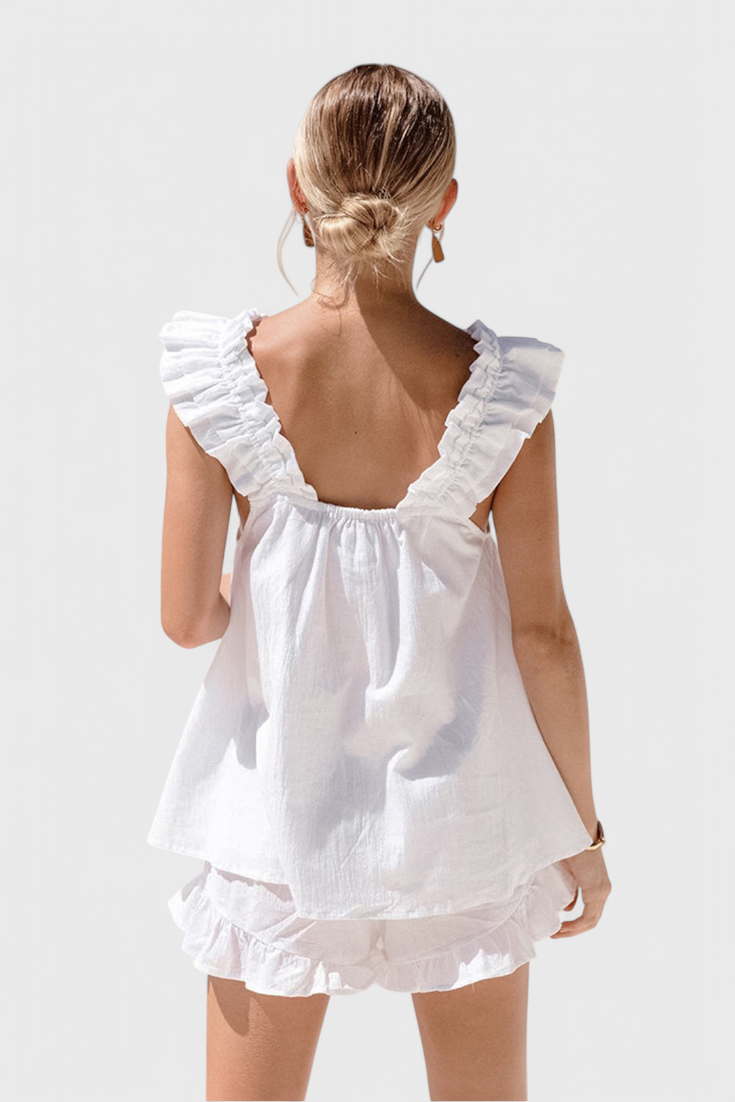 Victoria Lounge Set with Ruffles