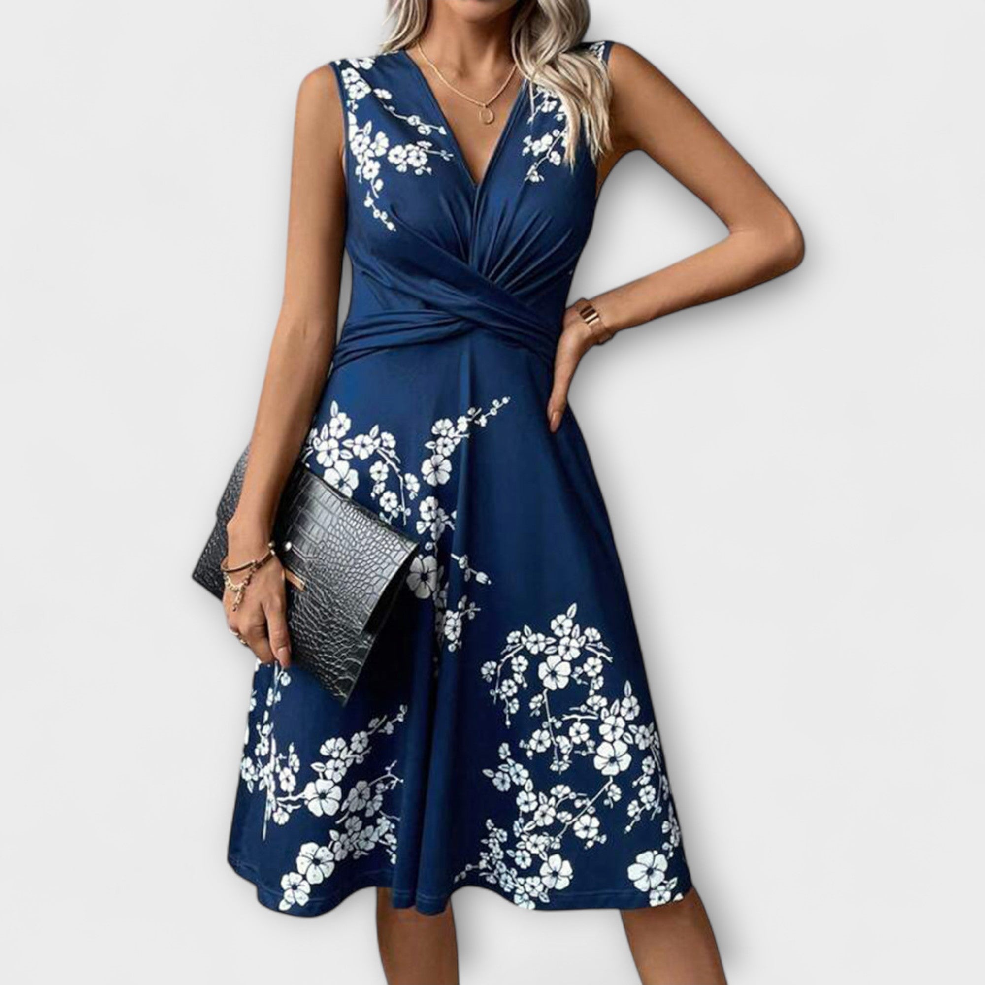 Rina — Summer Dress with Cut-out Waist