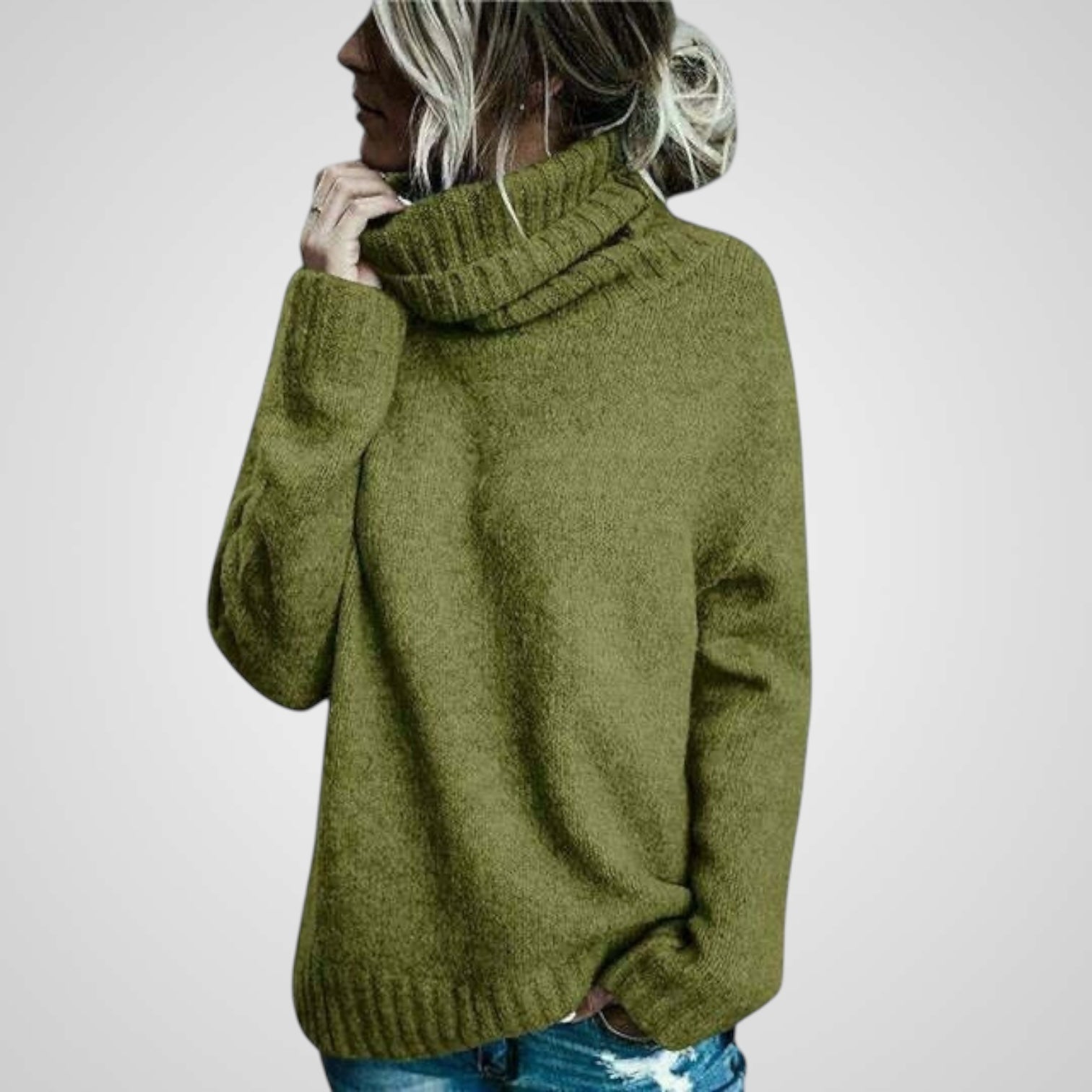 Anna | Comfortable Loose Wool Turtleneck Sweater