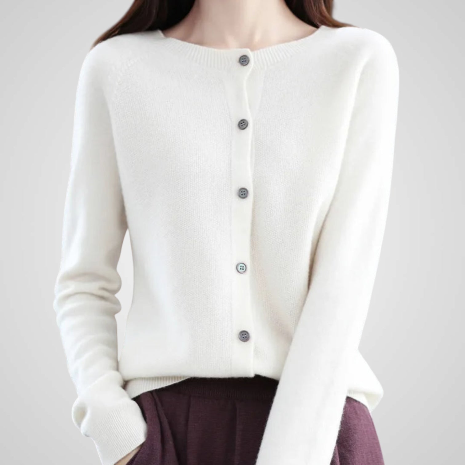 Reva | Pure Wool & Cashmere Cardigan Sweater