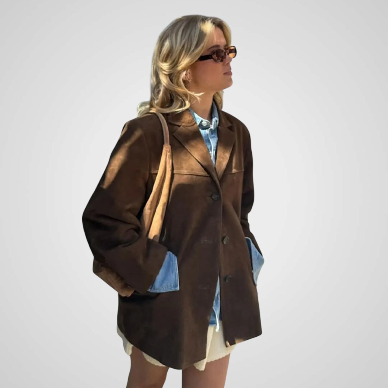 Laila | Classic brown suede jacket