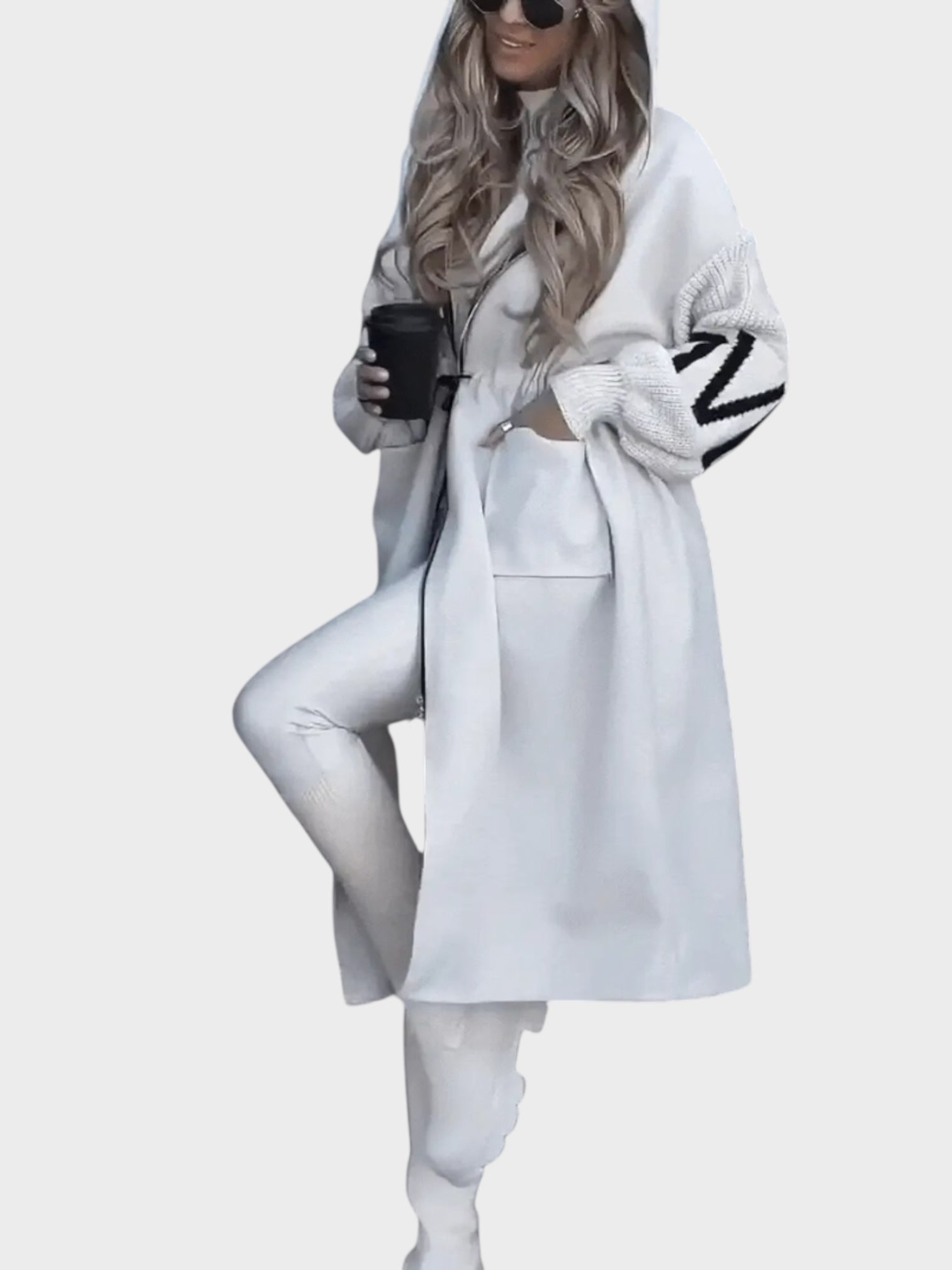 Rosana | Elegant Hooded Cardigan