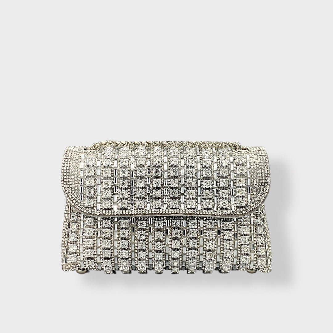 Stellina | Elegant shoulder bag with chain and colored diamonds