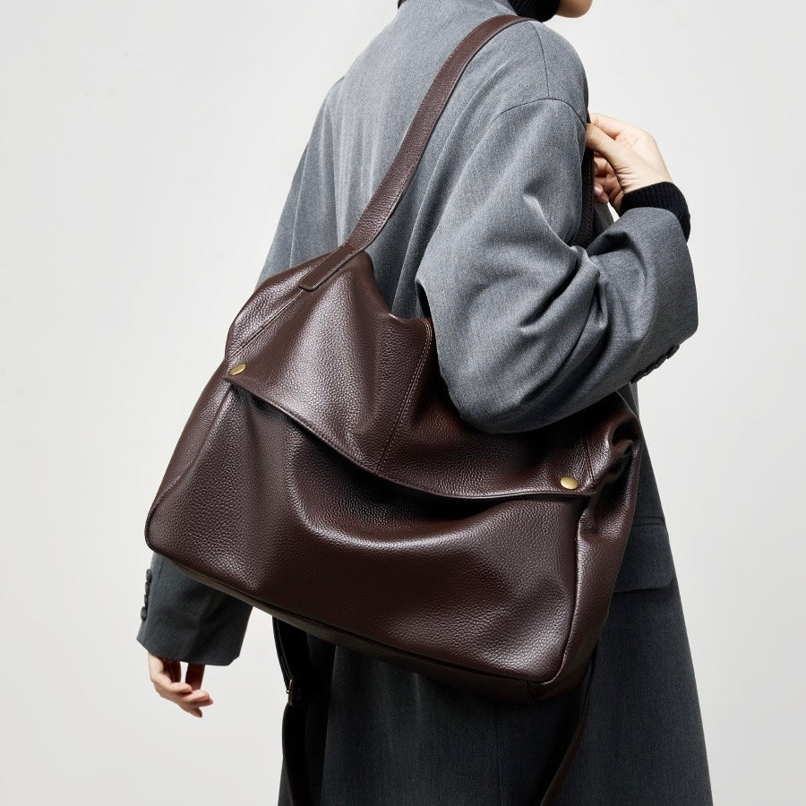 Adriani | Retro genuine leather soft minimalist bag for everyday use