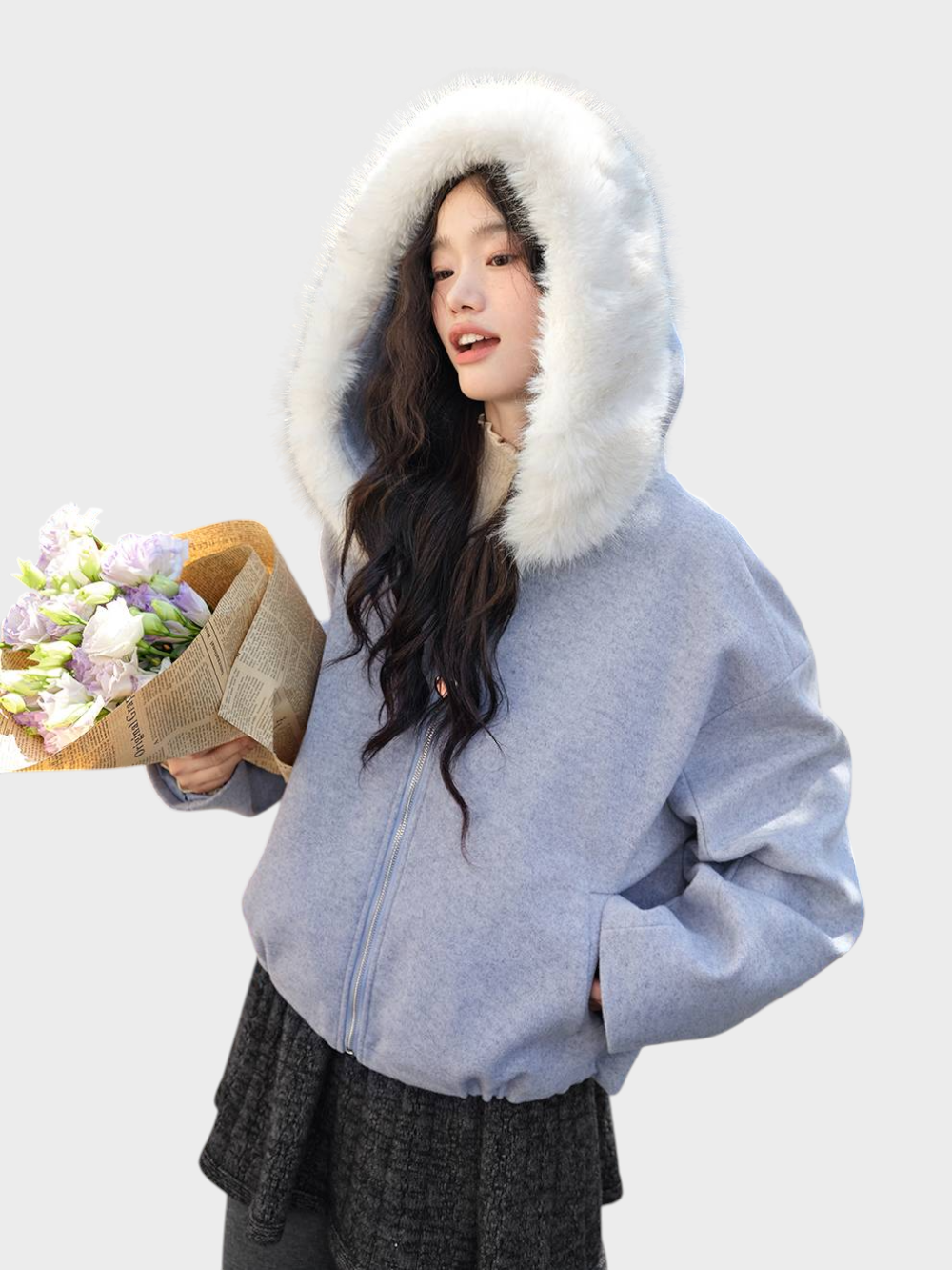 Rikke | Detachable jacket with synthetic fur