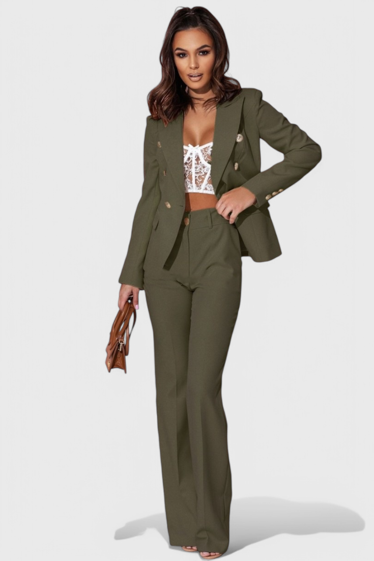 Rosalin Elegant Blazer and Pants Set