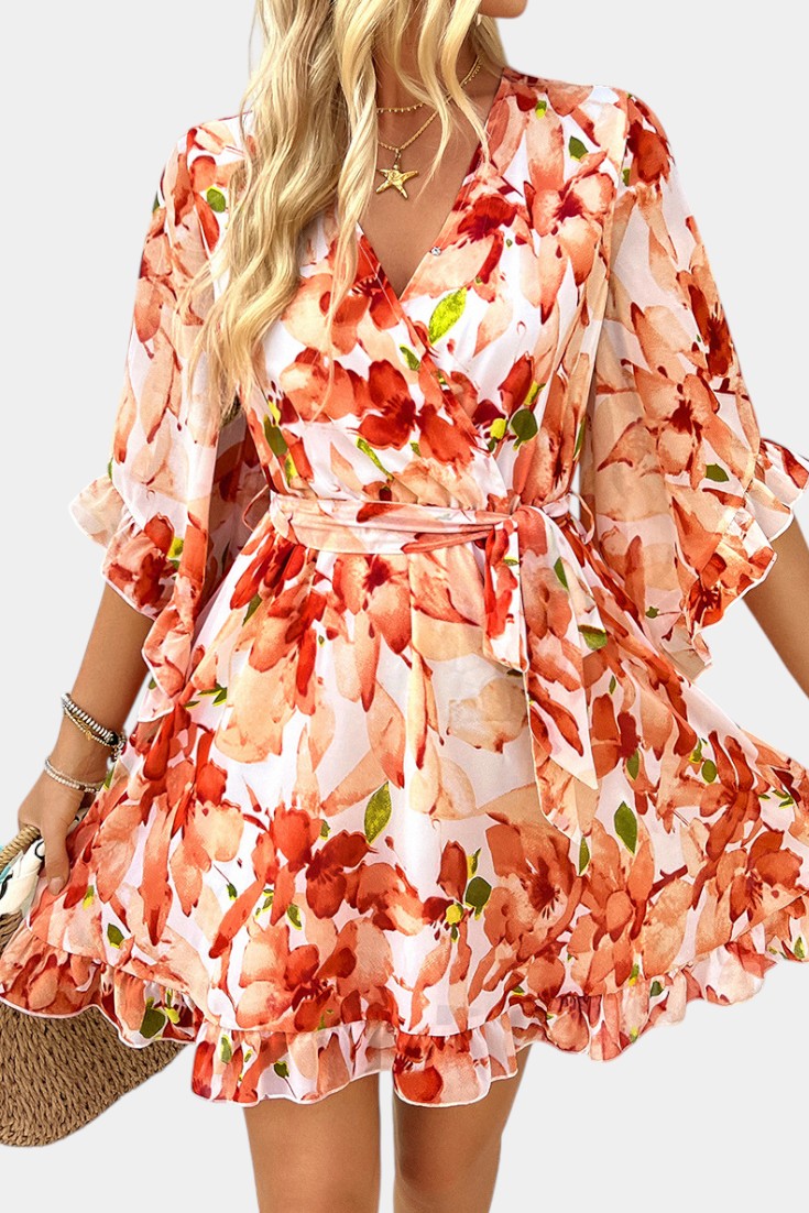 Besa Mini Floral Print Dress