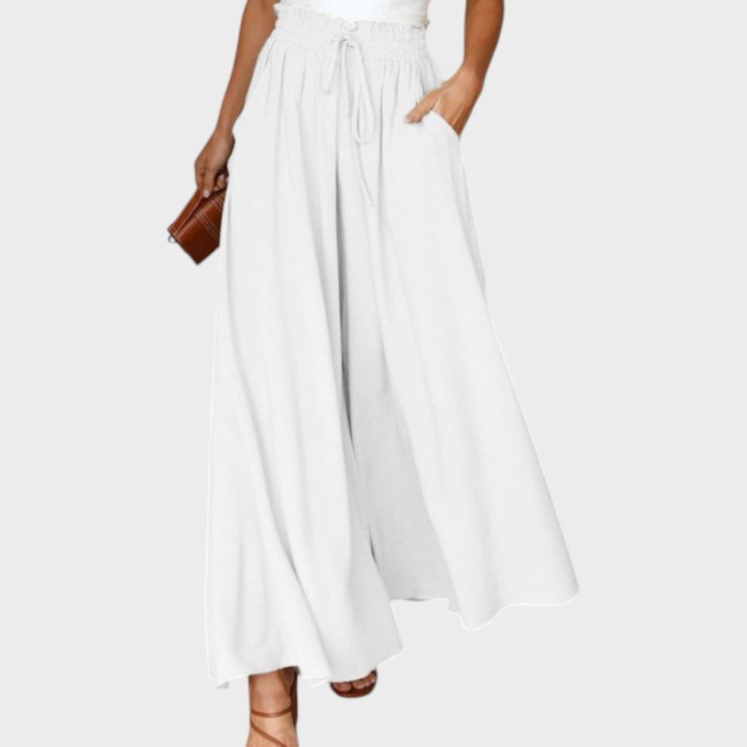 Tory | High-Waist Wide-Leg Ice Silk Pant