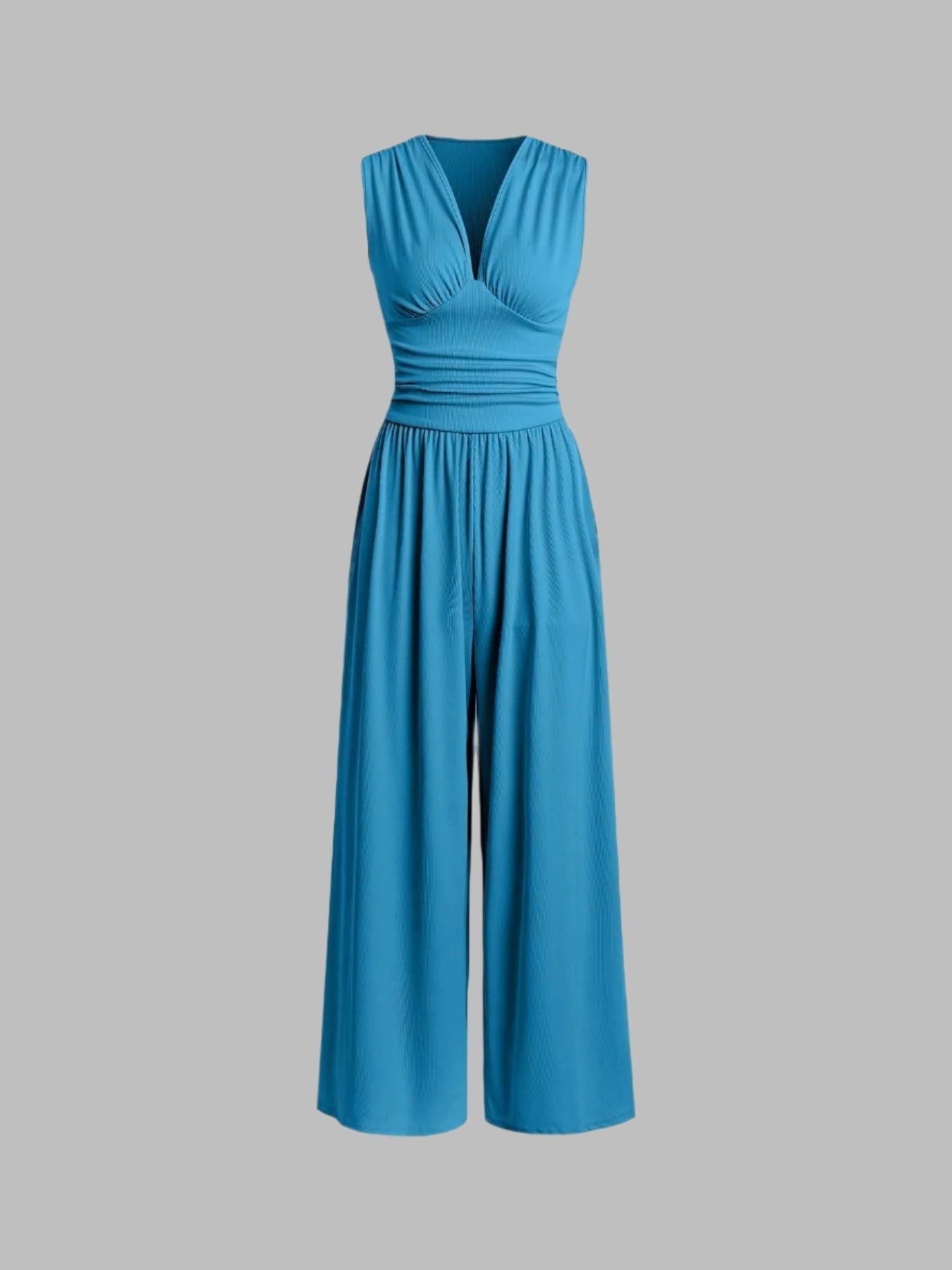CHARITY – Elegant sleeveless jumpsuit with wide pants