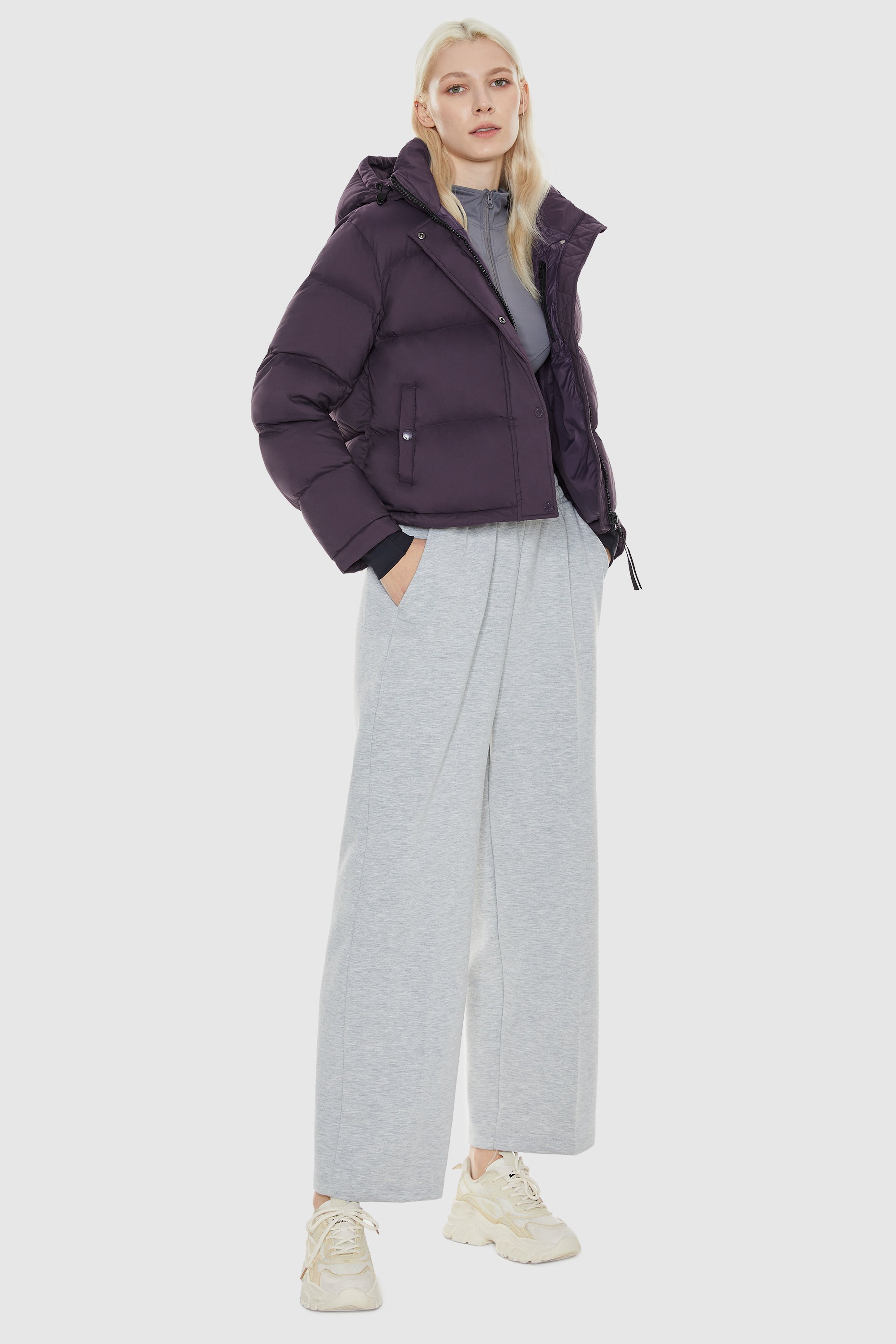 Beth - Aurora Cropped Thermal Down Puffer Jacket