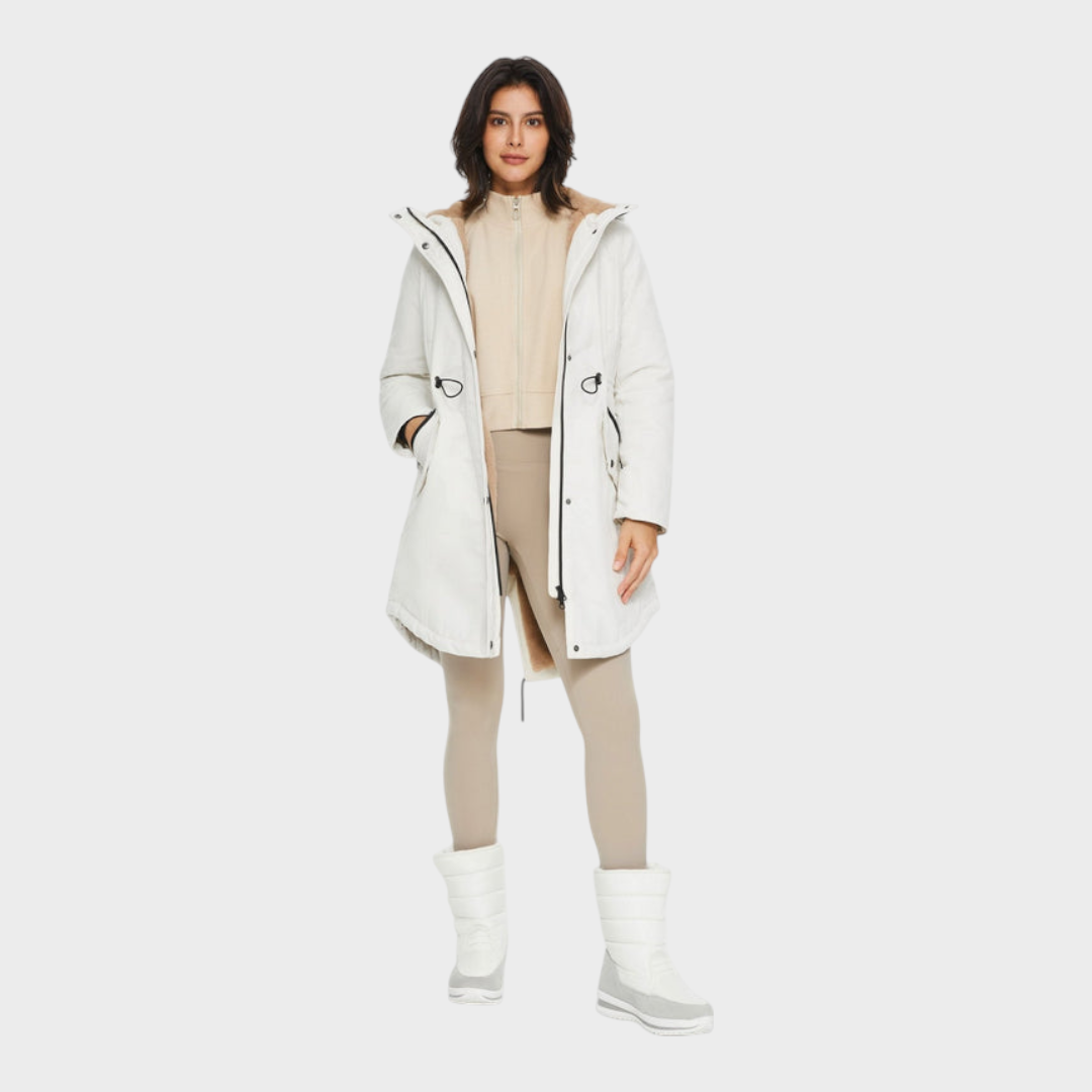 Eilish | Fleece Hooded Parka Jacket with Pockets
