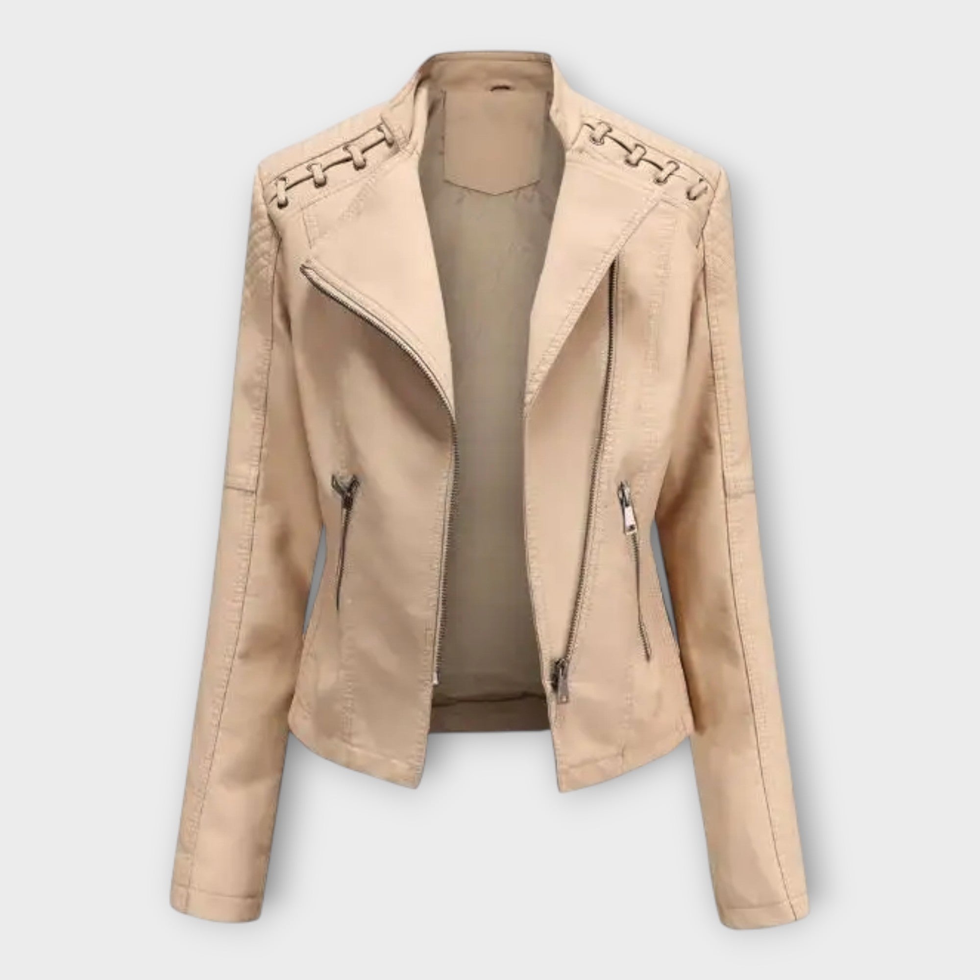 Modern Leather Jacket with Elegant Line and Timeless Finesse