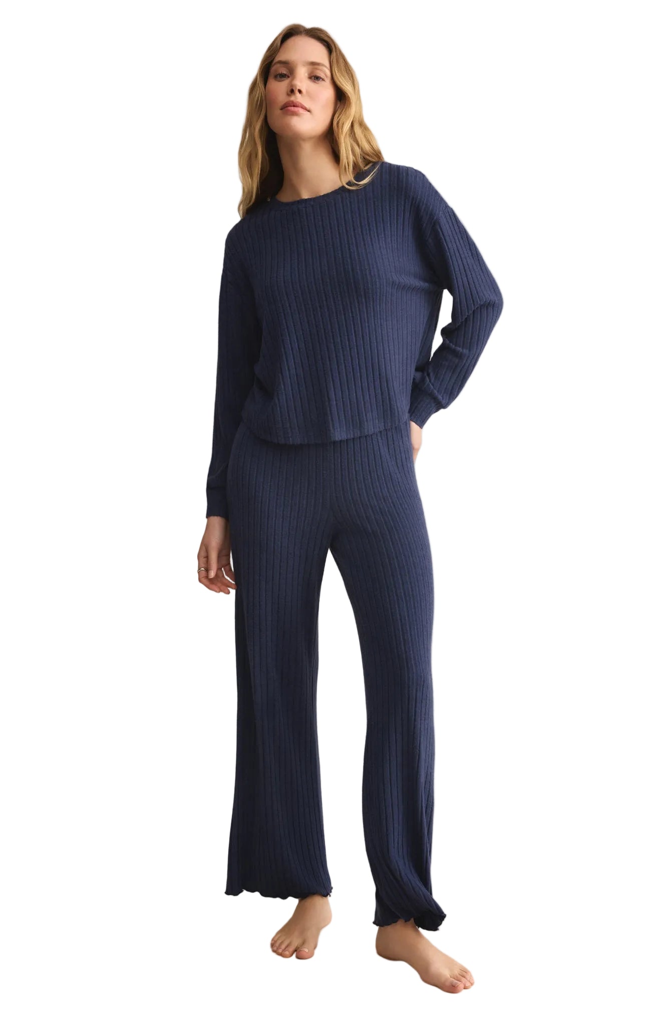 Megan | Dawn Smocked Silky Rib Pant