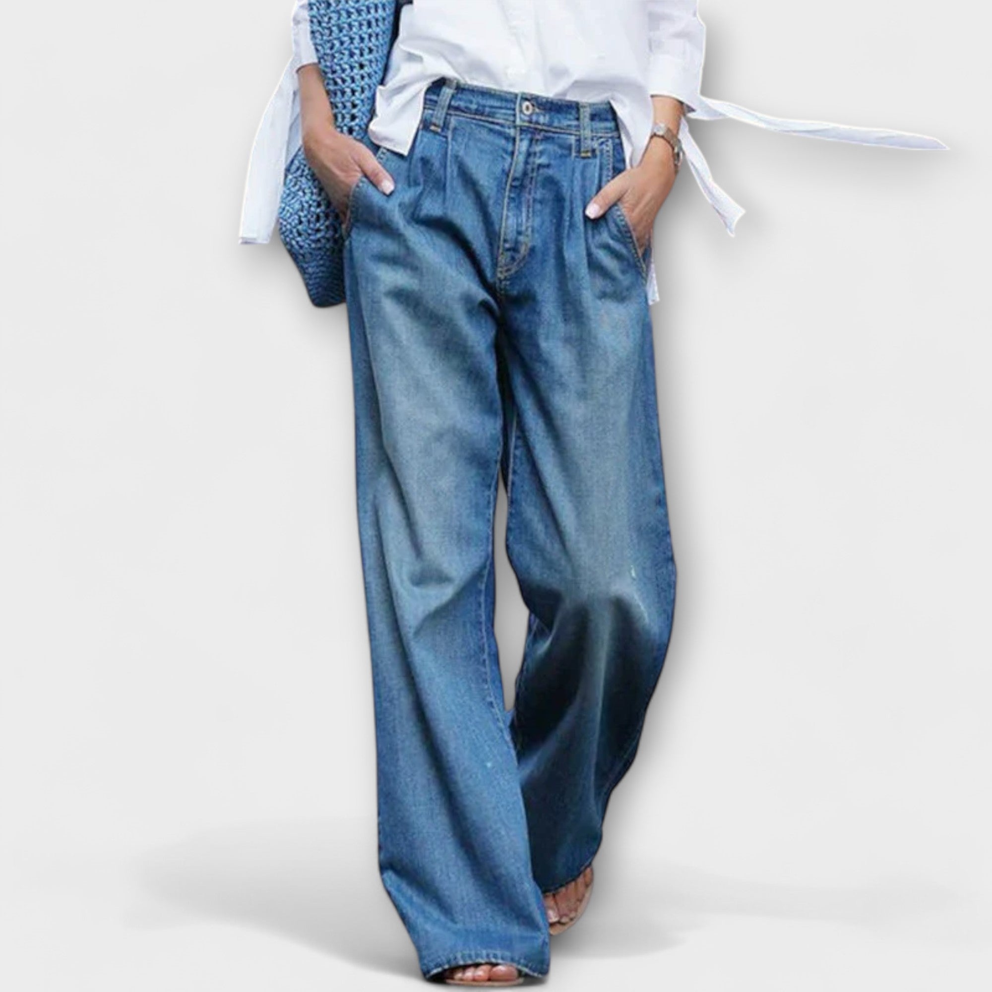 Ava - High quality wide leg jeans