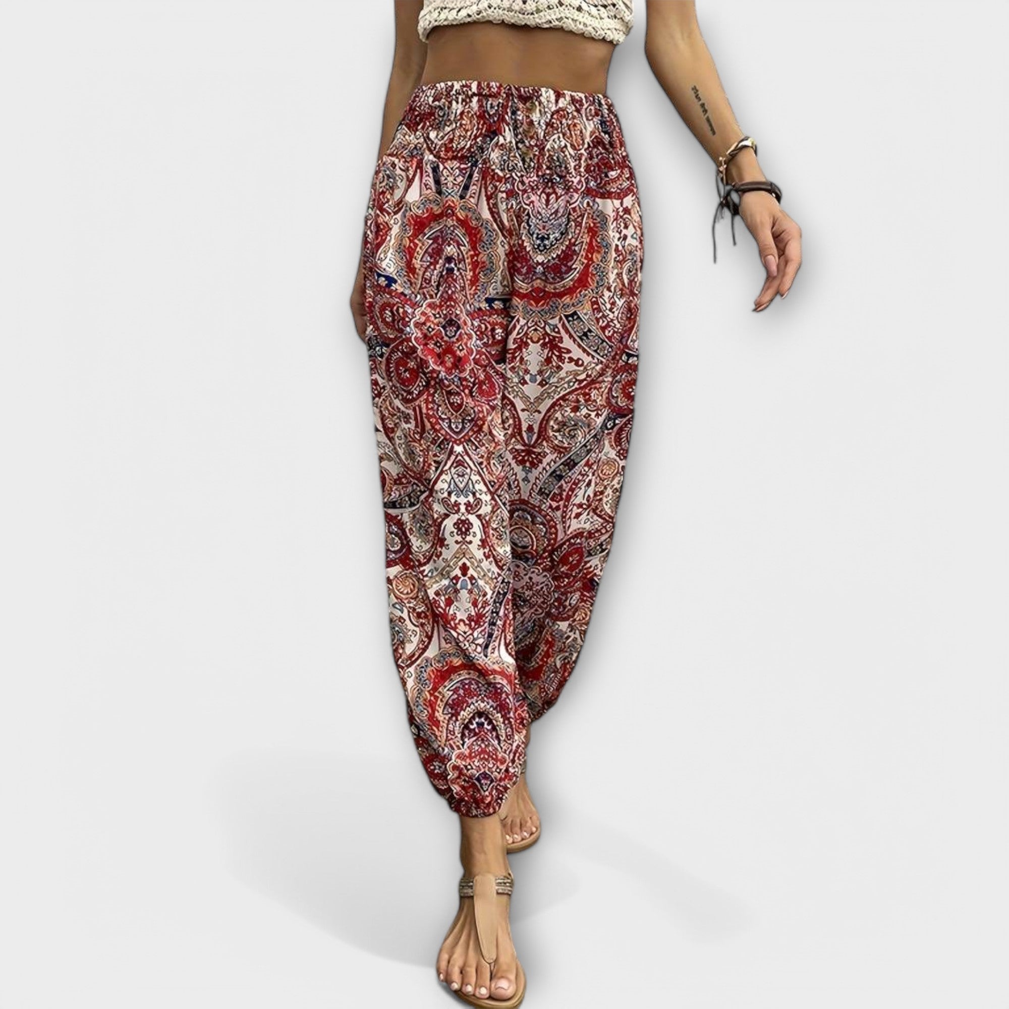 Folklore Pattern Pants
