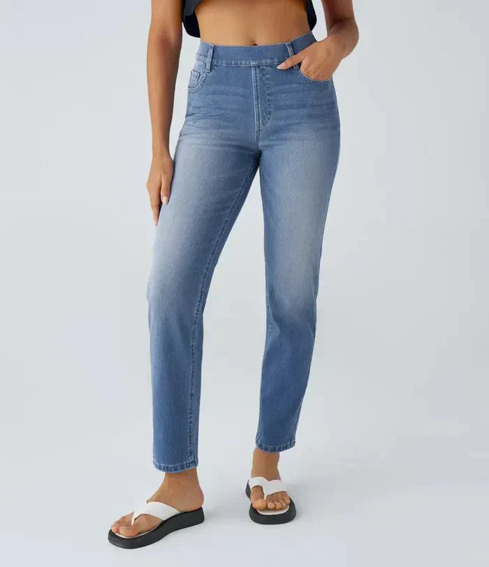 Elastic and Comfortable High Waisted Pants