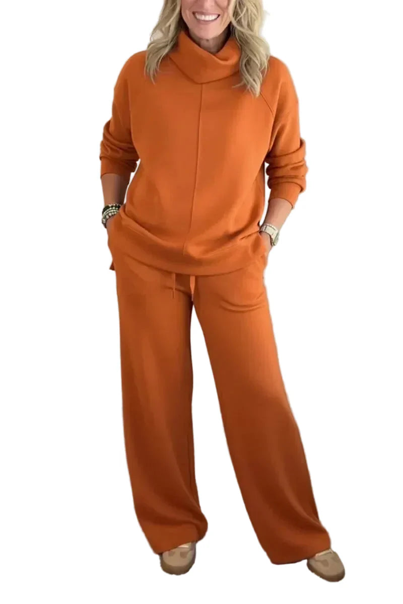 Misa - THALIA COZY TWO-PIECE TURTLENECK TRAVEL SET