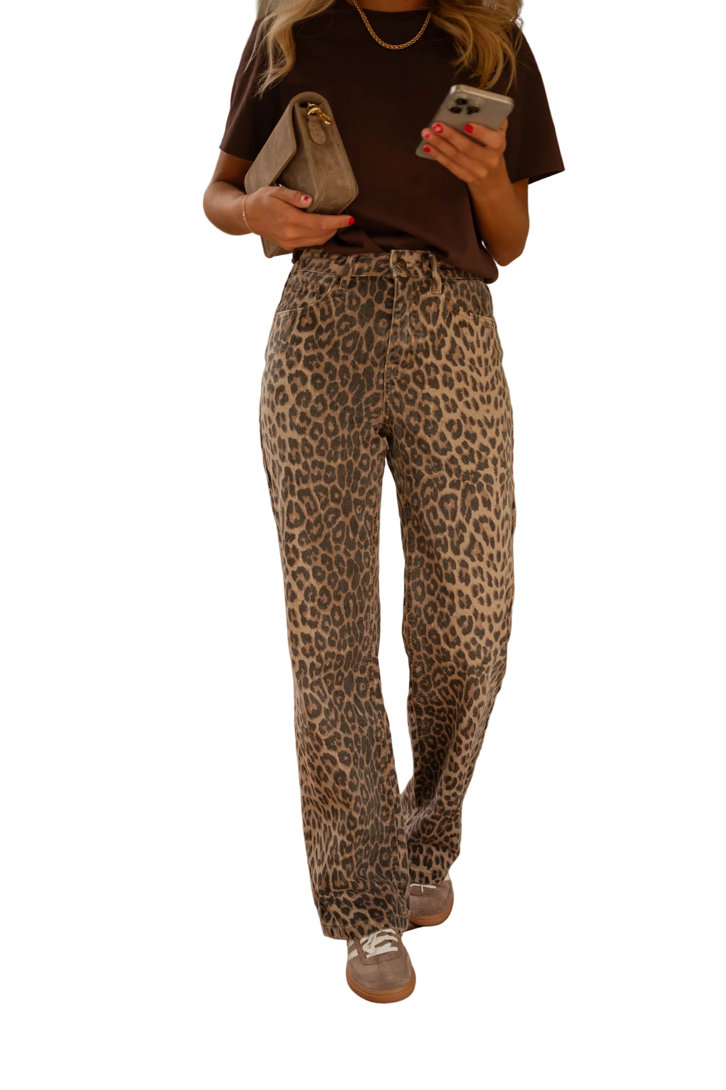 Steph | Leopard Max Jeans