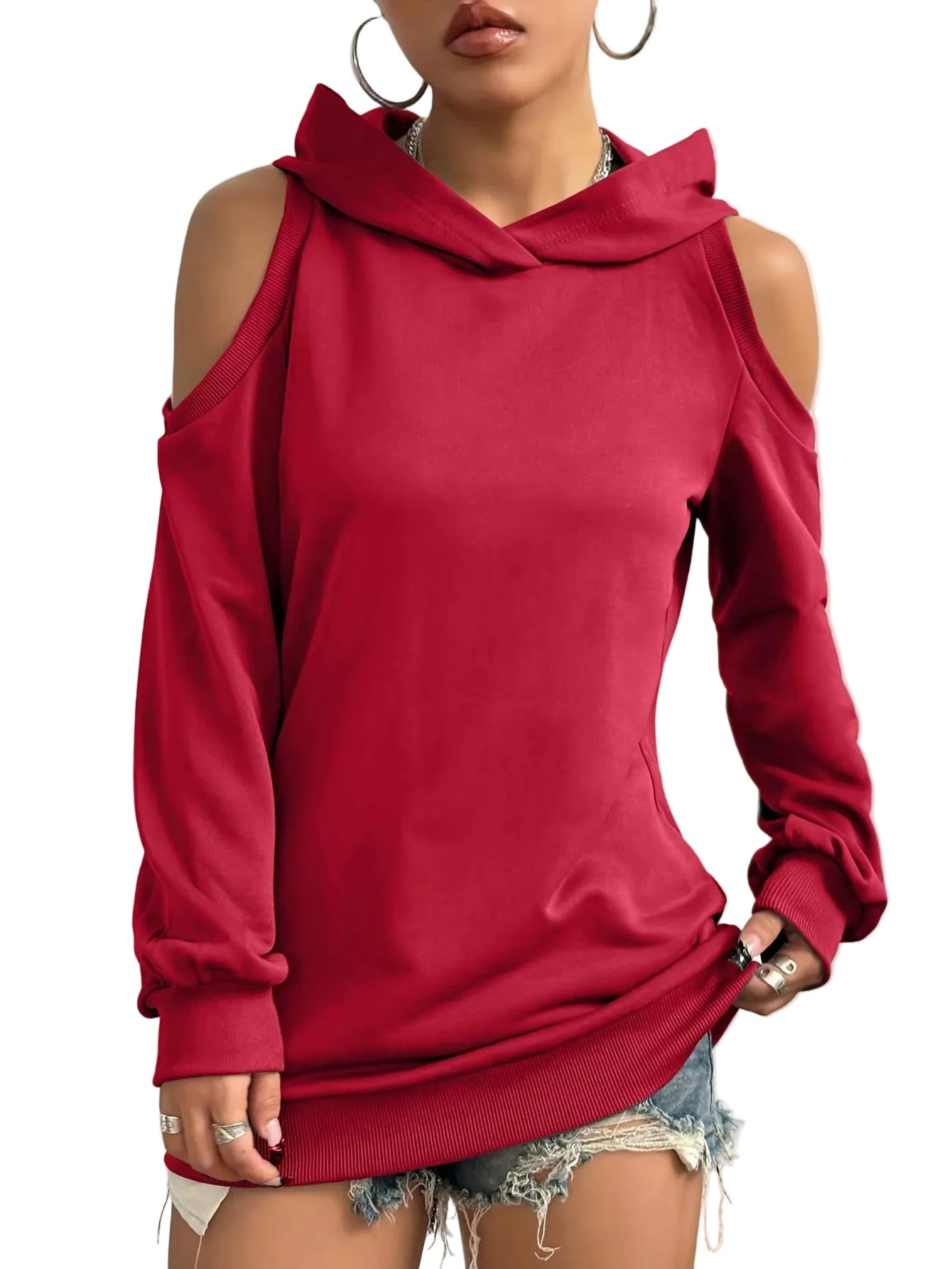 Ellen | Essentia Off-Shoulder Hoodie