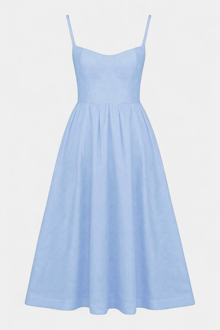 Marvelle Sleeveless Airy Midi Dress