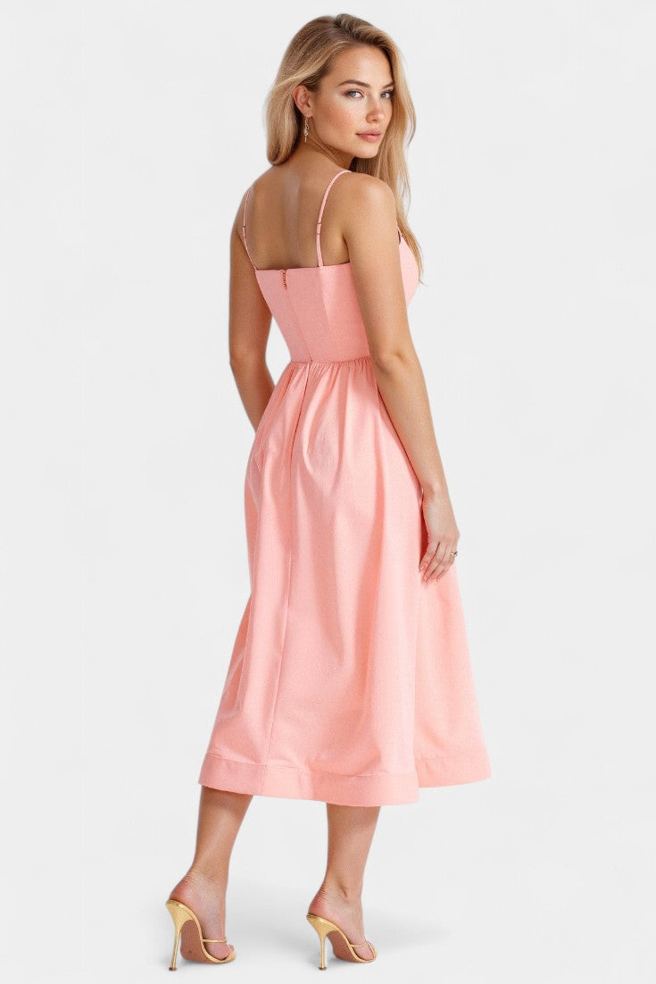 Marvelle Sleeveless Airy Midi Dress