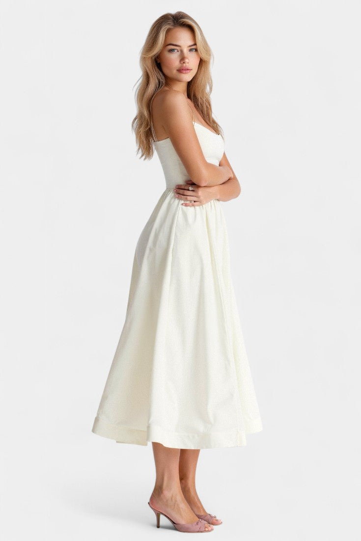 Marvelle Sleeveless Airy Midi Dress