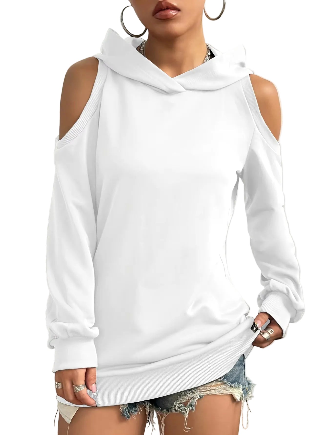 Ellen | Essentia Off-Shoulder Hoodie