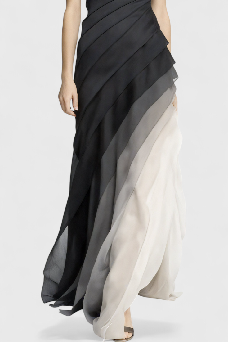 Angela Layered Gradient Dress