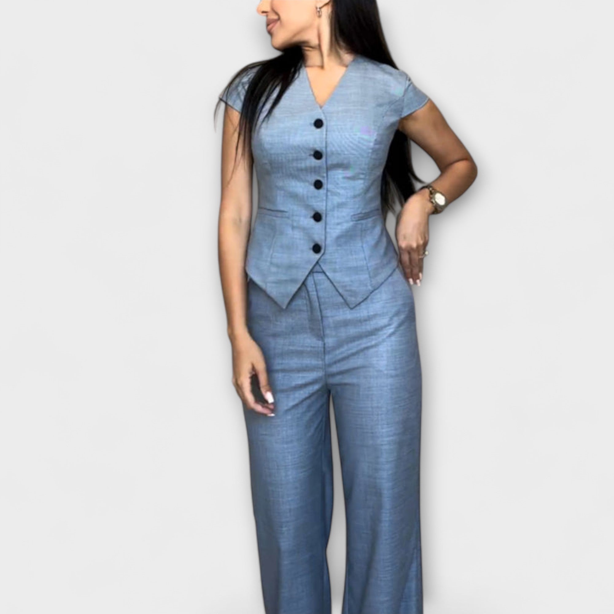 Ivy - Elegant V-neck and pants set