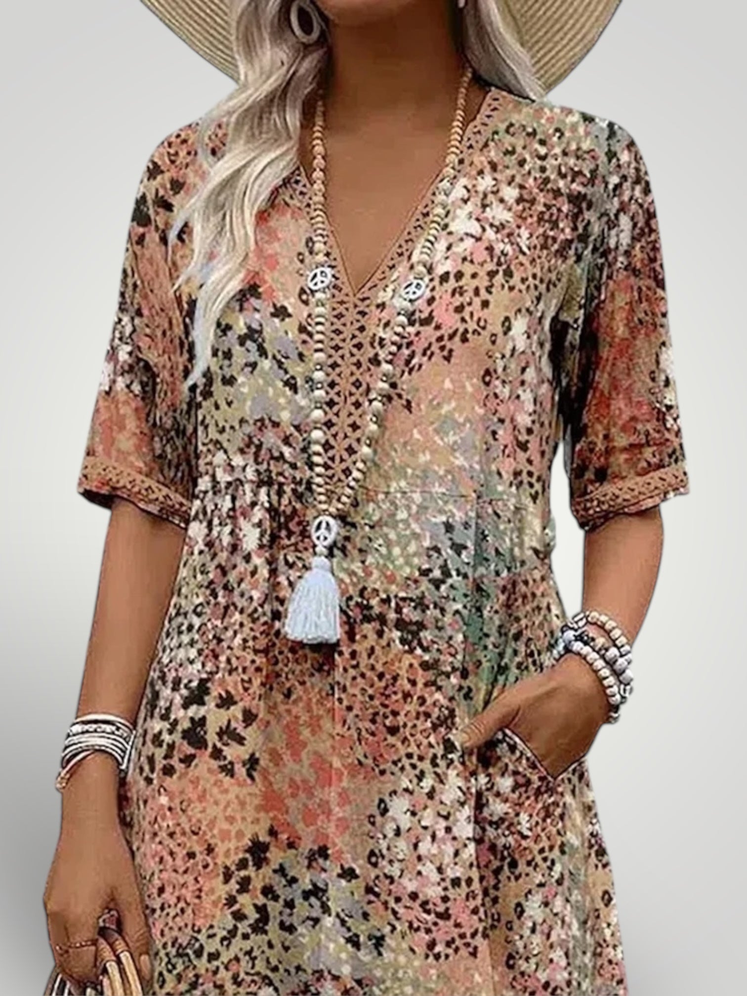 Hillary | Vibrant Mid-Length Dress