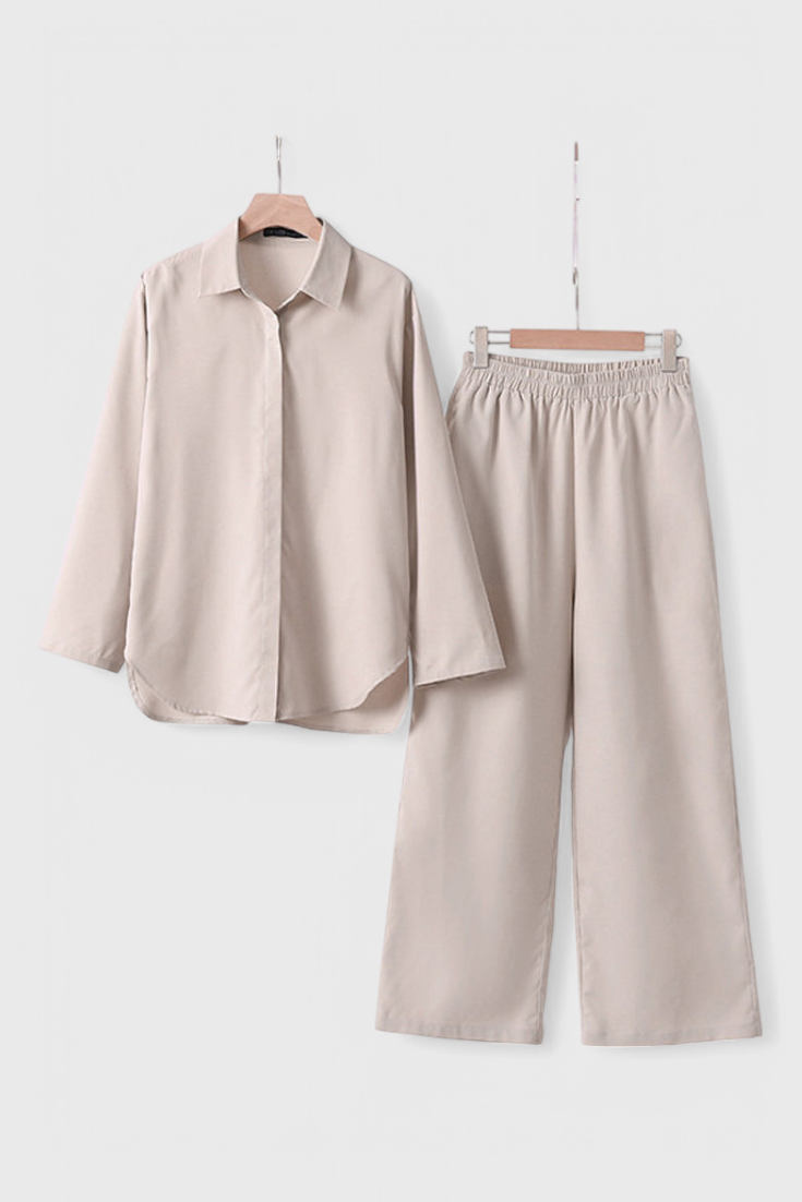 Skye Two-Piece Cotton and Linen Set
